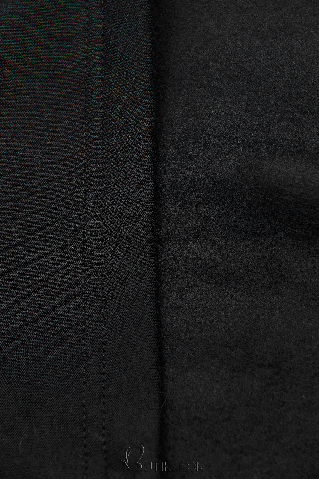 Verlängerte Sweatshirt /Sweatkleid schwarz