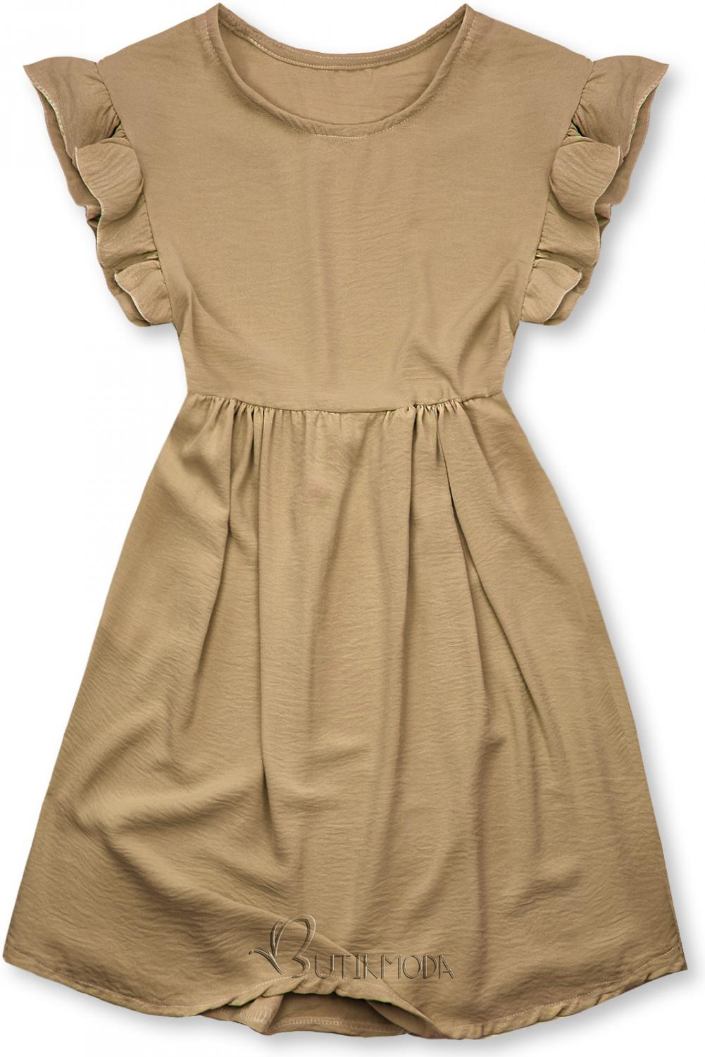 Kleid aus weicher Viskose braun