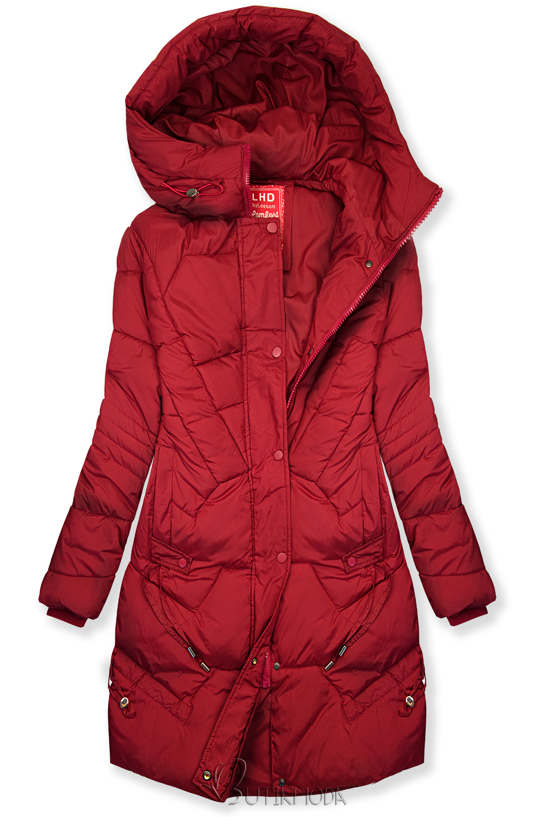 Winterjacke im lässigen Schnitt Rot