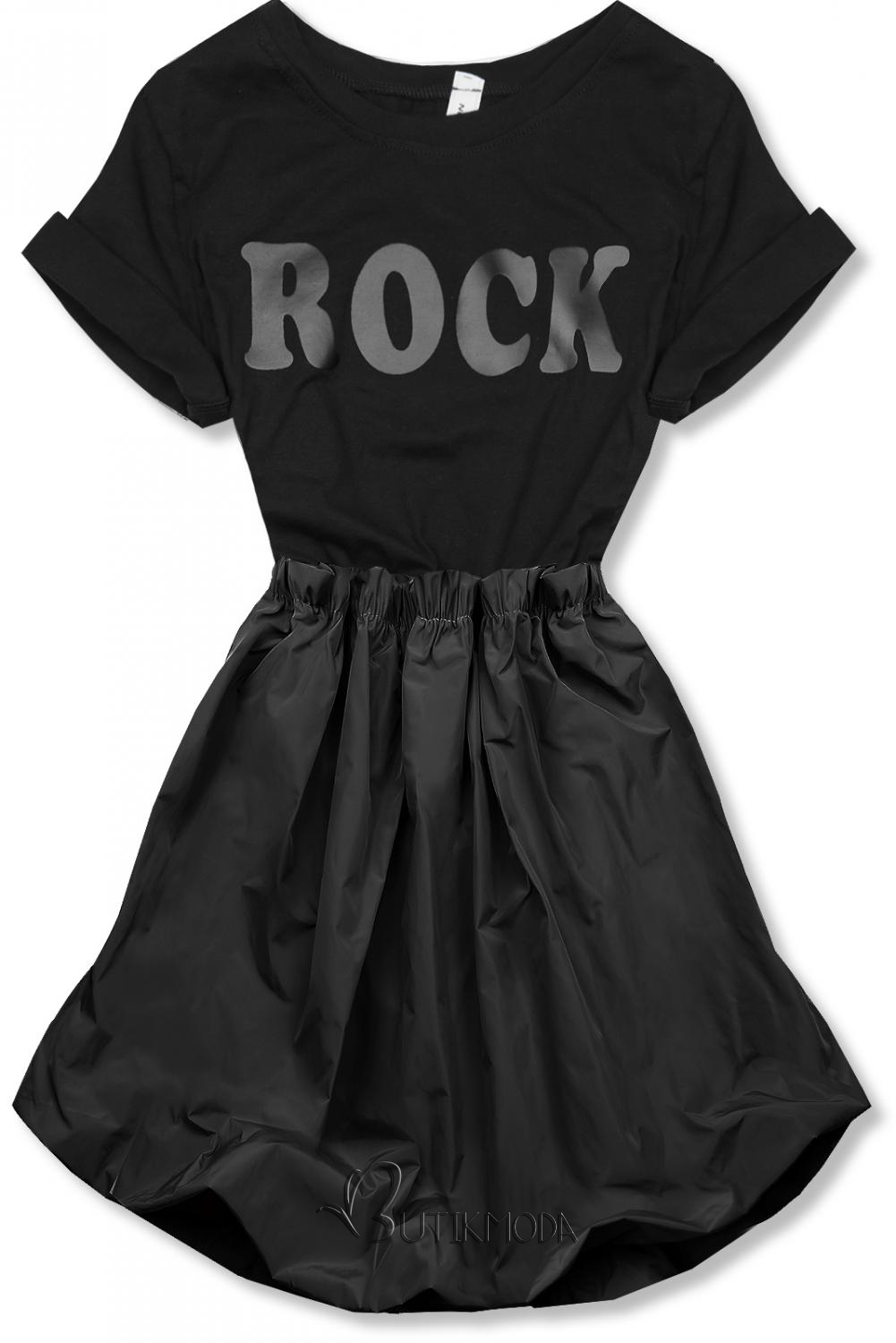 Schwarzes Kleid ROCK