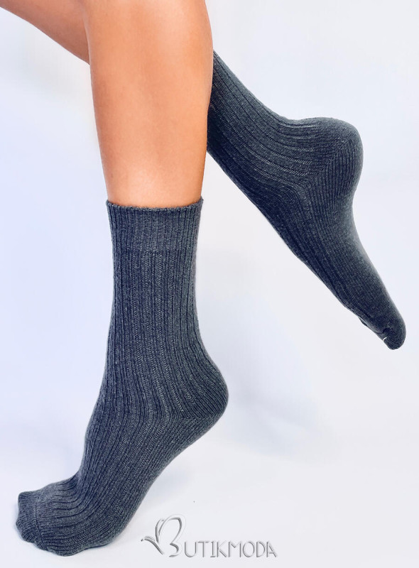 Warme Socken Anthrazit