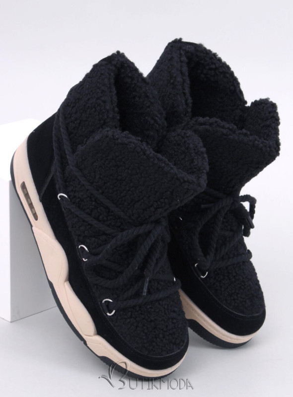 Schneeschuhe im Sneaker-Design Schwarz
