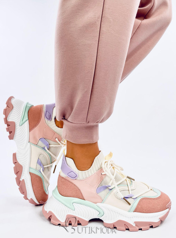 Damen-Sneaker Rosa/Apricot
