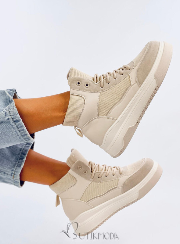 High-Sneaker Beige