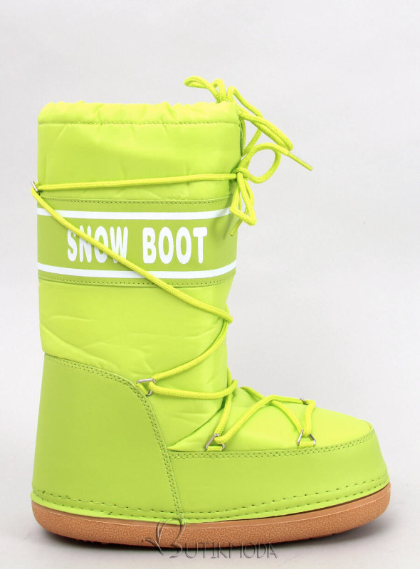 Winterstiefeletten SNOW BOOTS HIGH Neon Yellow