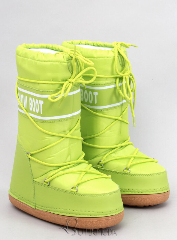 Winterstiefeletten SNOW BOOTS HIGH Neon Yellow