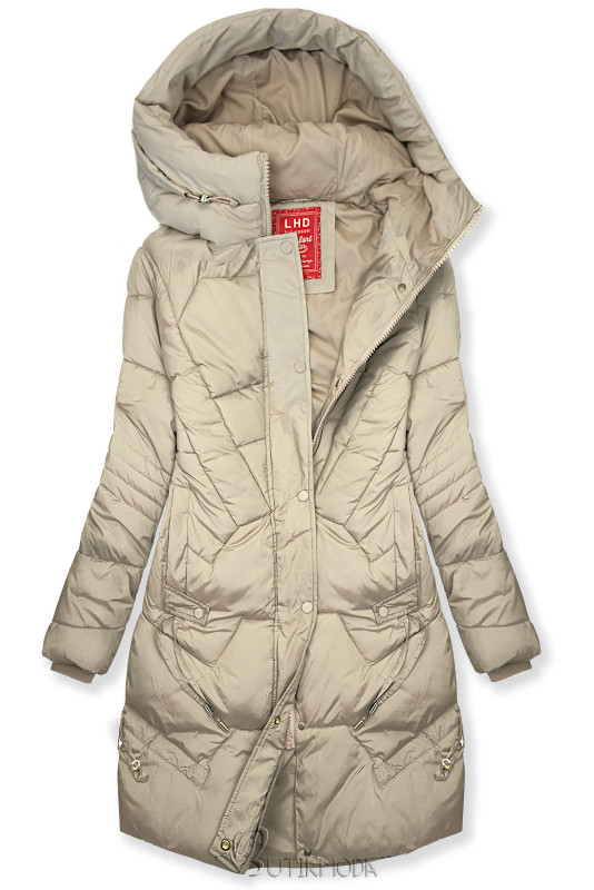 Winterjacke im lässigen Schnitt Beige