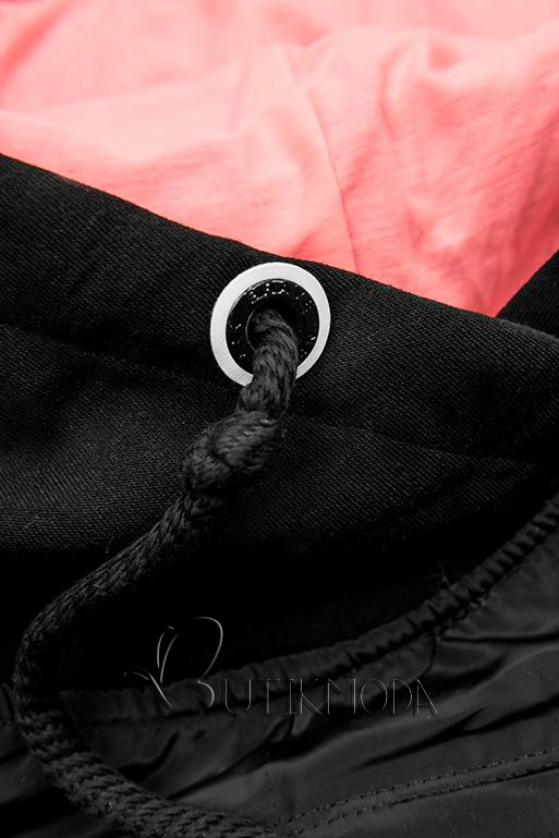 Trainingsanzug schwarz-rosa