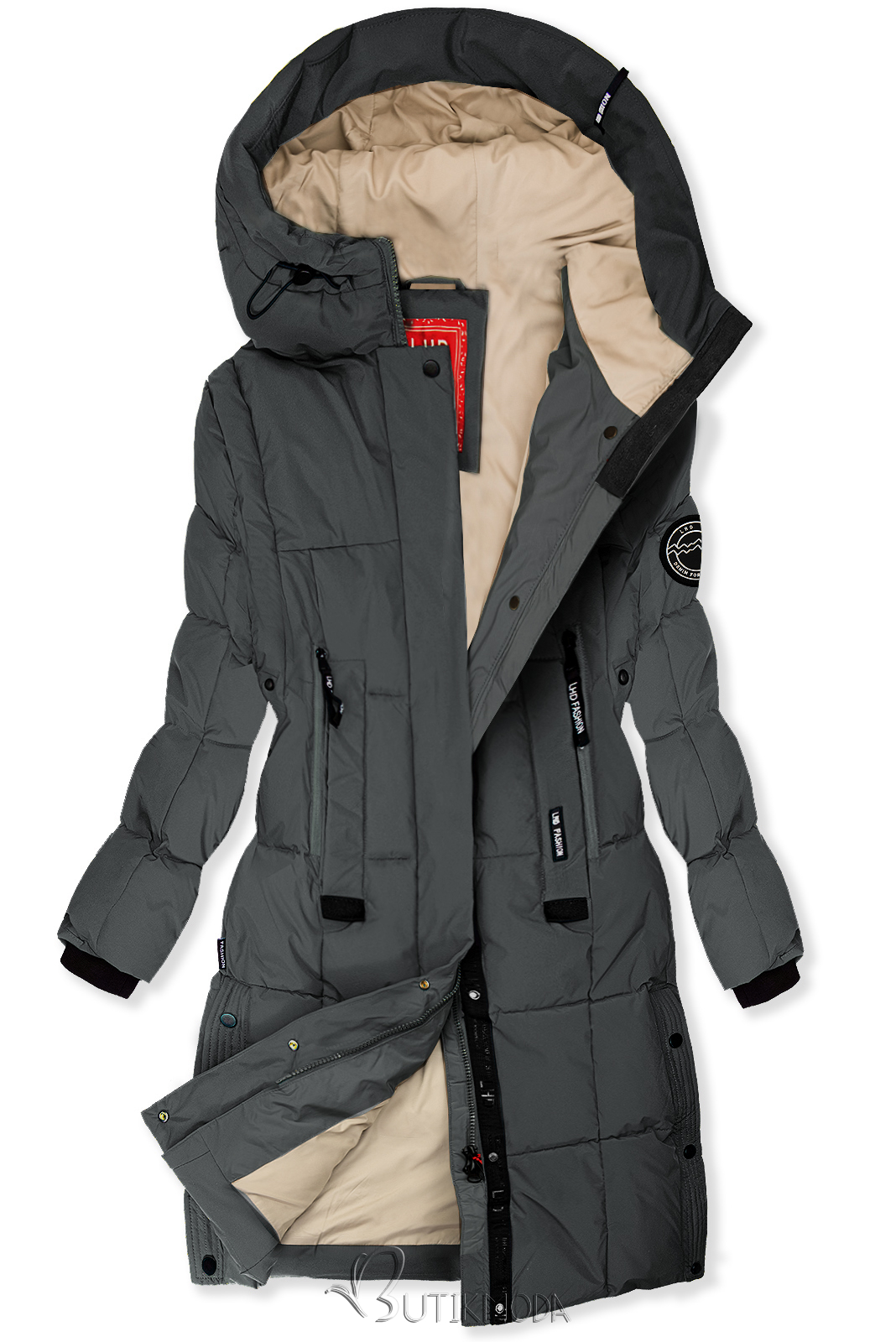 Jacke für Herbst/Winter SPORTY Anthrazit