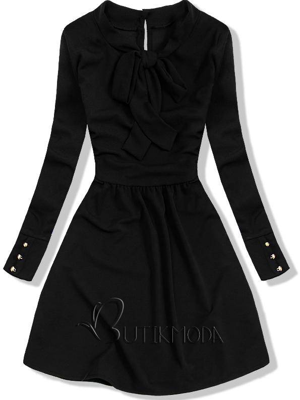 Kleid mit Schleife schwarz