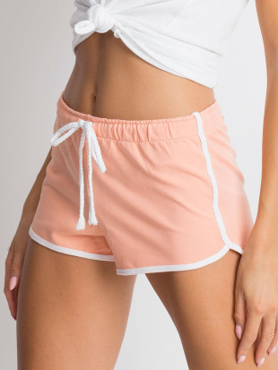 Pfirsichfarbene Sportshorts