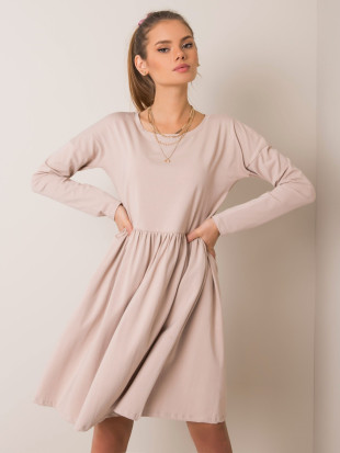 Beige Melange Kleid RUE PARIS