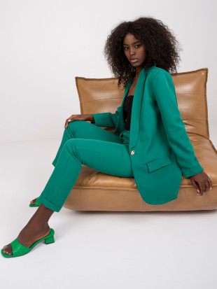 Elegante grüne Jacke mit langen Ärmeln