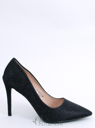 Schwarze elegante glänzende Pumps