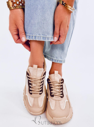 Beige Damen-Sneaker