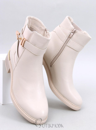 Beige Stiefeletten SABINE