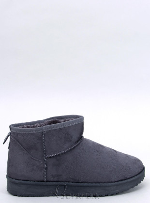 Niedrige Damen-Schneestiefel Grau