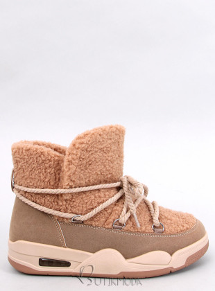 Schneeschuhe im Sneaker-Design Beige