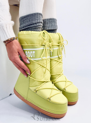 Winterstiefeletten SNOW BOOTS HIGH Neon Yellow