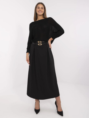 Eleganter Maxi-Rock in Schwarz