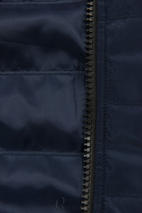 Trainingsanzug mit kombinierten Materialien dunkelblau