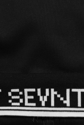 Sweatjacke im verlängerten Schnitt Schwarz