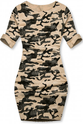 Lässiges Army Kleid braun