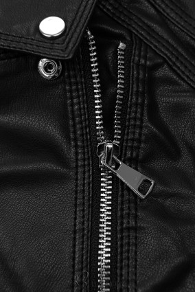 Jacke mit Reißverschluss Schwarz