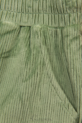 Lässige Hose mit Gummizug in der Taille Grün