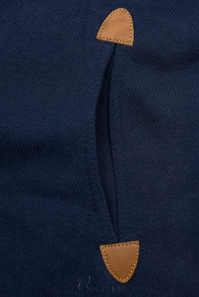 Verlängerte Sweatshirt /Sweatkleid dunkelblau
