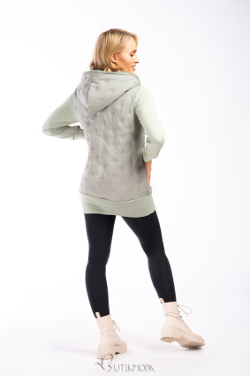 Sweatjacke mit gepunktetem Muster SPORTY Schwarz