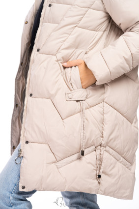 Winterjacke im lässigen Schnitt Beige