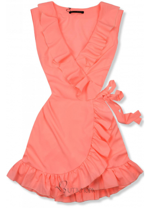 Kleid BE LOVE neon orange/O'la Voga