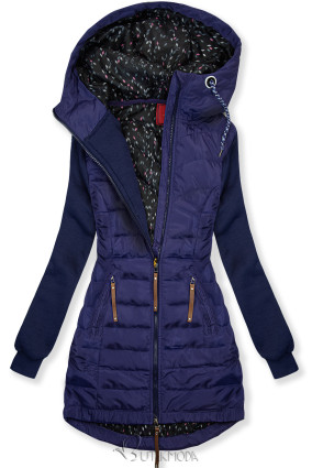 Hybrid-Sweatjacke Violett