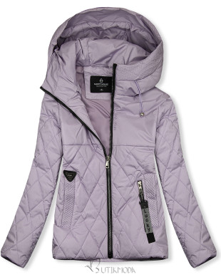 Steppjacke mit Kapuze Lila