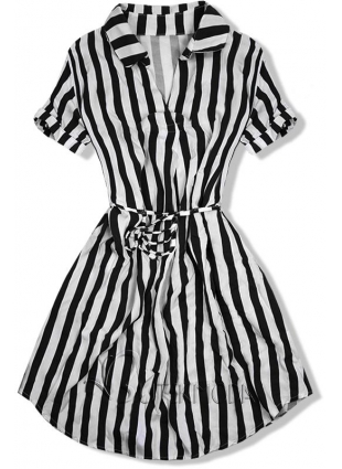 Kleider mit Streifen schwarz - weiß