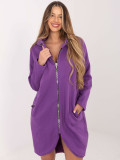 Lila Kapuzenpullover
