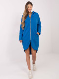 Dunkelblaue lange Kapuzenpullover Tina RUE PARIS