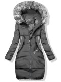 Winterjacke grau