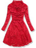 Spitzenkleid rot