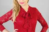 Spitzenkleid rot