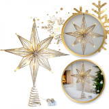 Goldener LED Stern für den Baum