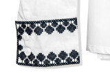 Bluse mit Stickerei weiß