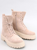 Damen-Schnürschuhe Beige
