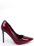 Glänzende Damenpumps Weinrot