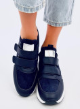 Sneaker mit Klettverschluss Navy