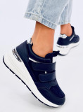 Sneaker mit Klettverschluss Navy