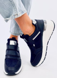 Sneaker mit Klettverschluss Navy