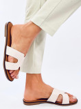 Damen Pantoletten Beige