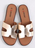 Damen Pantoletten Gold